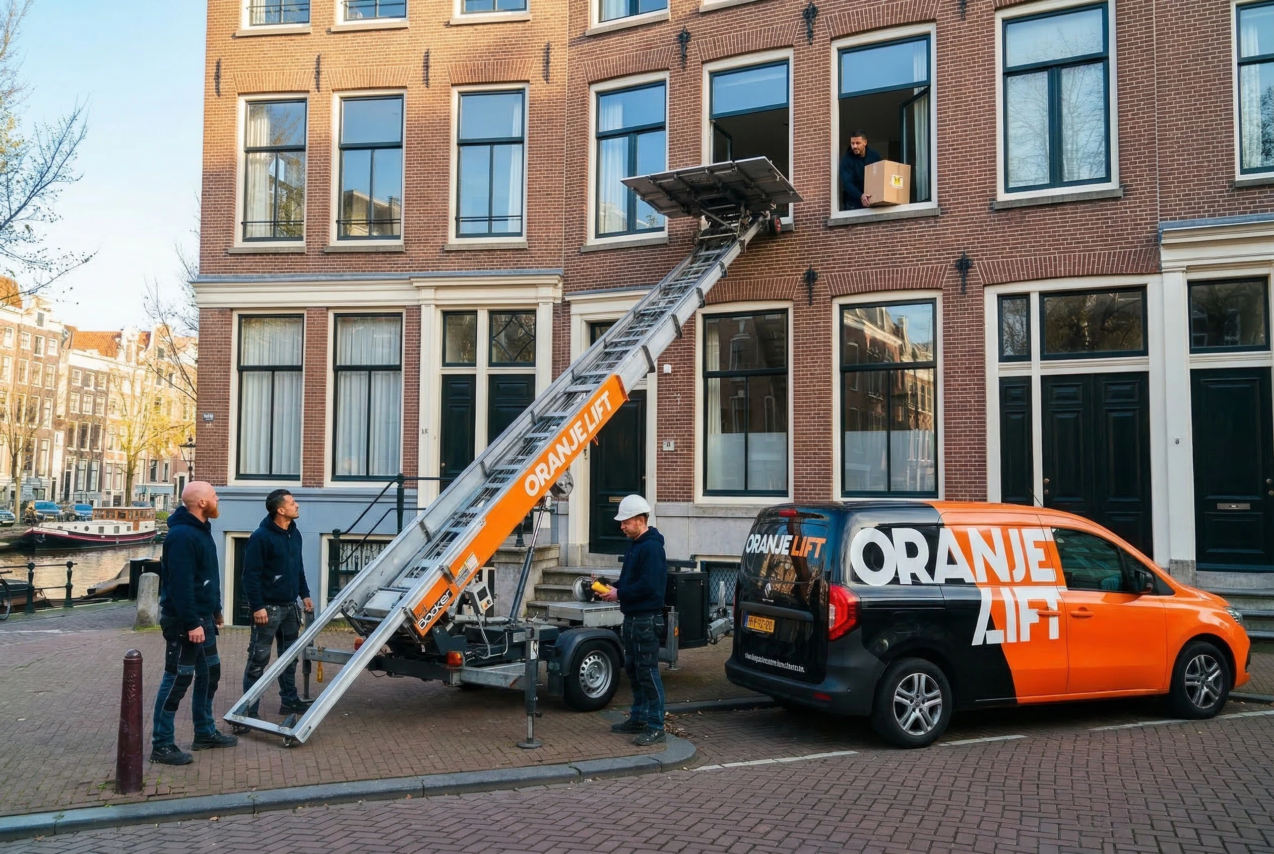 Professionele verhuislift bij appartement Rotterdam